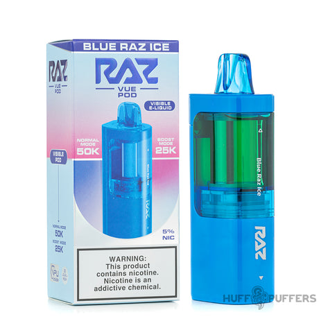 Raz Vue 50K Pod with packaging