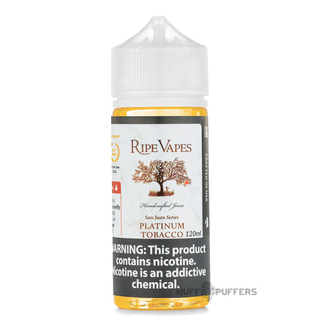 Ripe Vapes Platinum Tobacco E-Juice 120ml San Juan Series