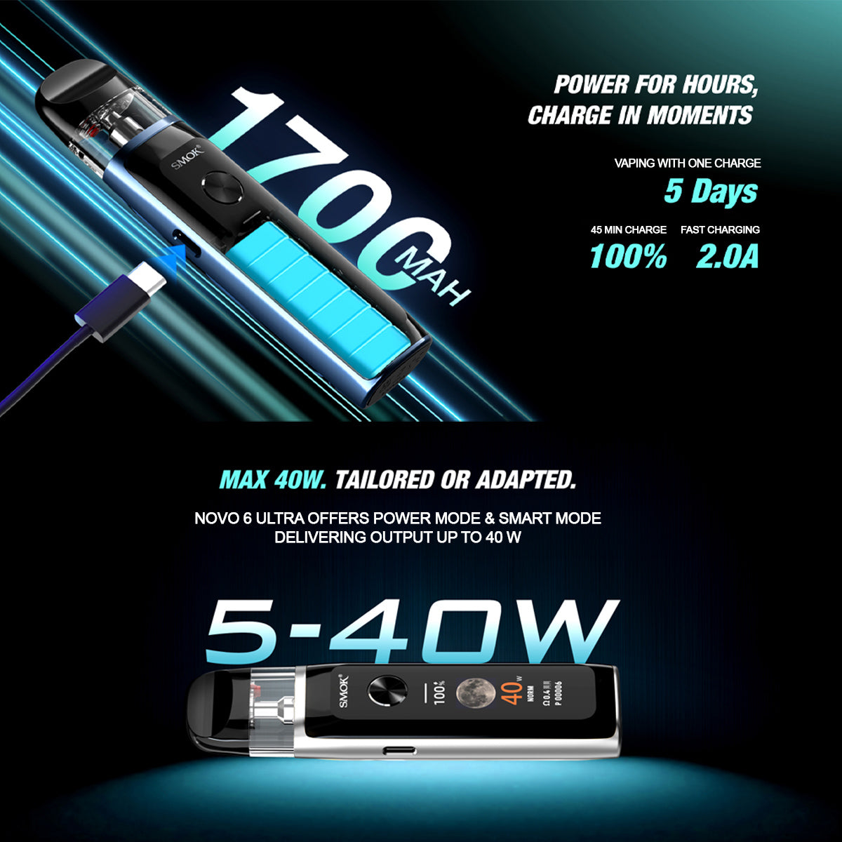 Smok Novo 6 Ultra | 40W Pod System $25.99 Smok Novo 6 Ultra | 40W Pod System $25.99