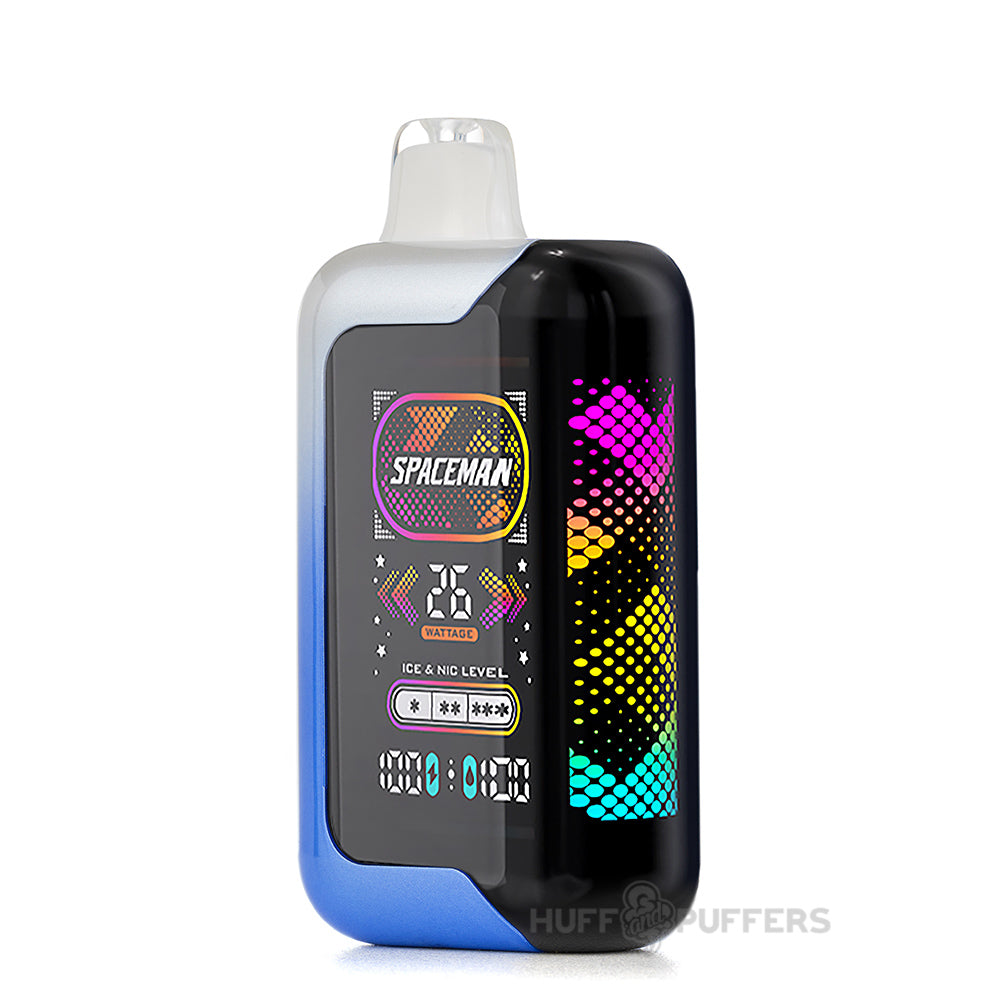 smok spaceman sp40000 disposable vape blue razz ice side view