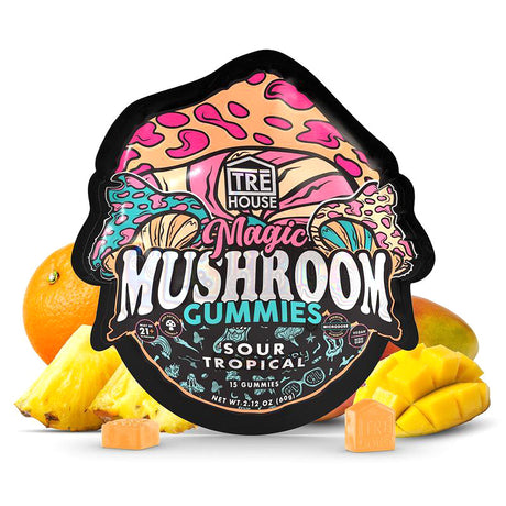 Sour Tropical Tre House Magic Mushroom Gummies