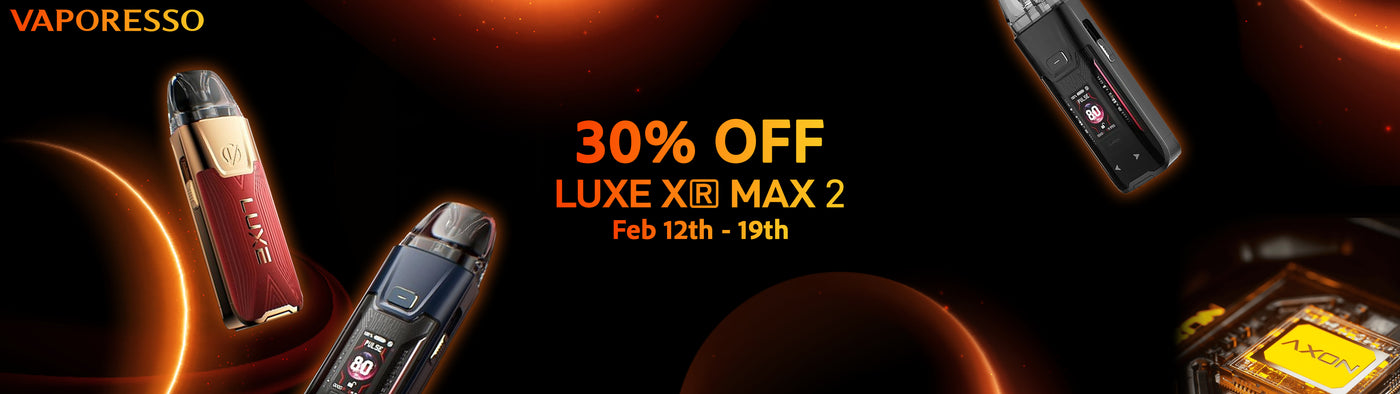 Vaporesso Luxe XR Max 2 promo desktop banner