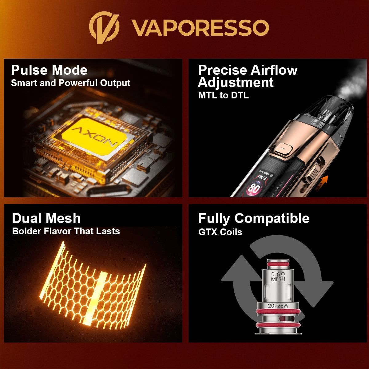 Vaporesso Luxe XR Max 2 features