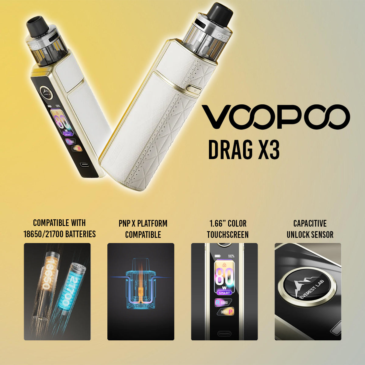Voopoo Drag X3 Pod Mod Kit $34.99 Voopoo Drag X3 Pod Mod Kit $34.99