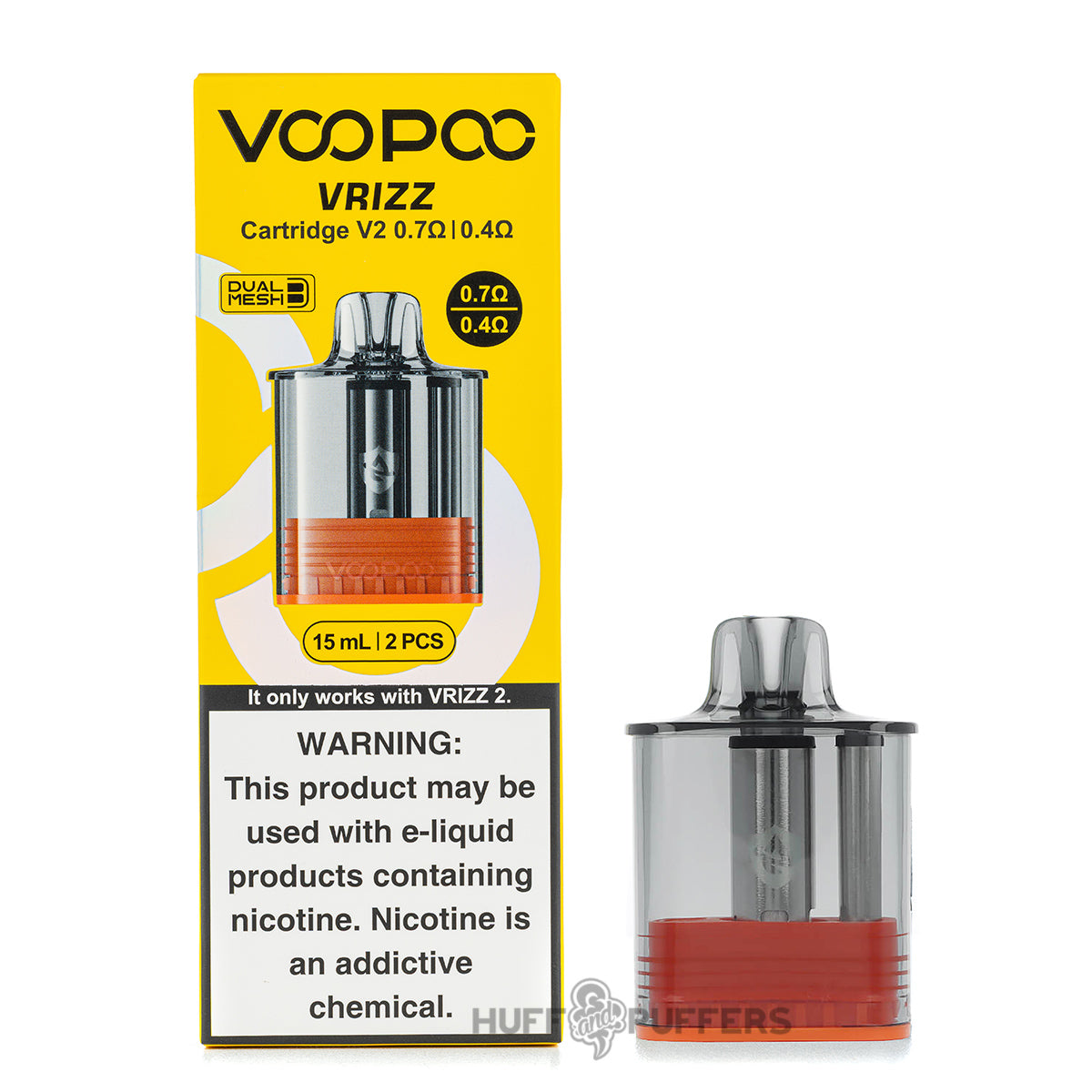 elf bar vape uk VOOPOO VRIZZ Pods - Cartridge 2 Pack main image 1