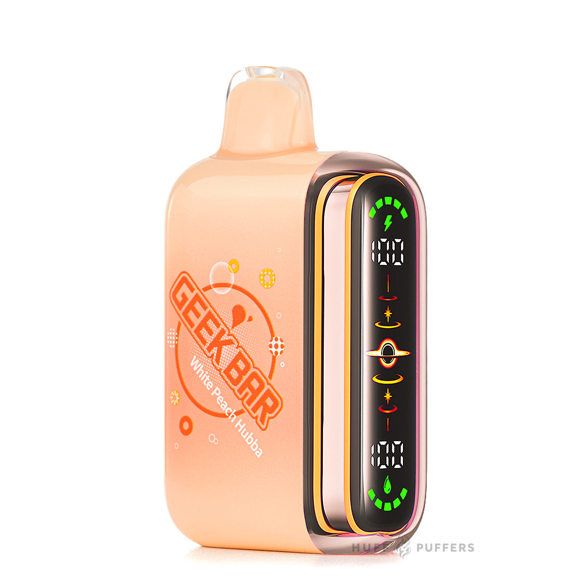 White Peach Hubba Geek Bar Pulse 2 Disposable Vape