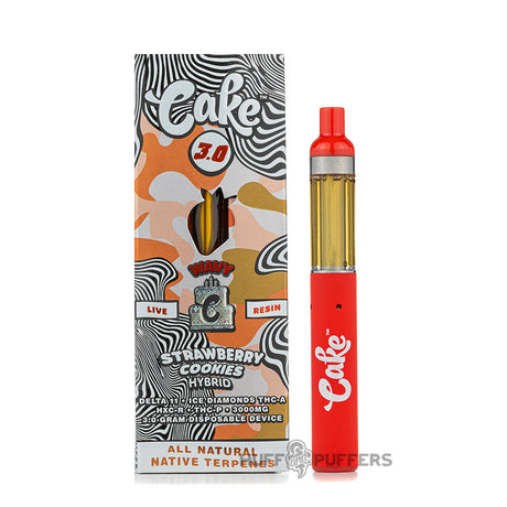 Cake Wavy Live Resin Disposable 3G strawberry Cookies