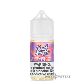 Cloud Nurdz Salts Strawberry Grape 30ml e-juice bottle