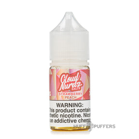 cloud nurdz salts strawberry peach e-juice 30ml