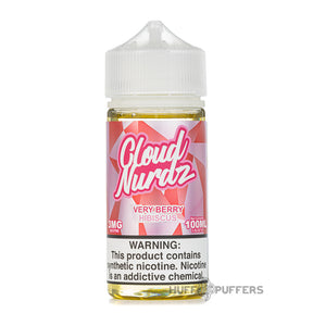 cloud nurdz very berry hibiscus e-juice 100ml 