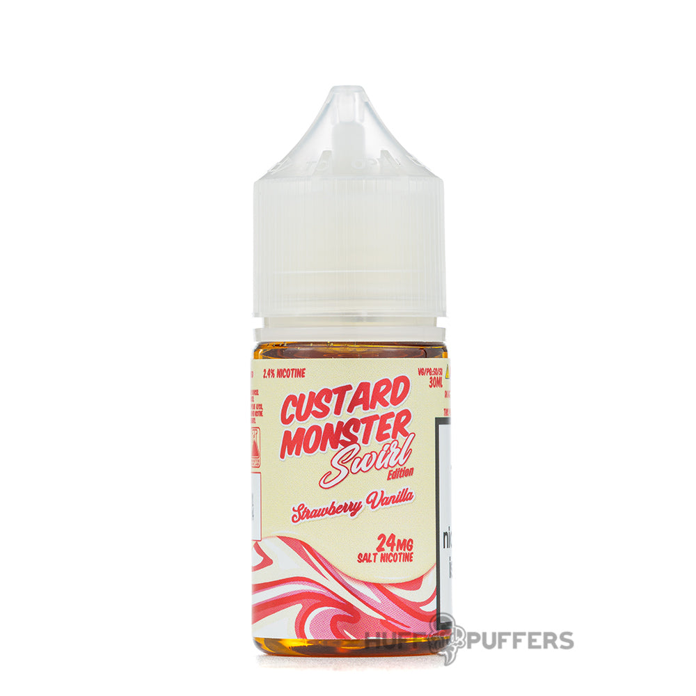 Strawberry Vanilla Salt Nic - Custard Monster Swirl - $11.99 Strawberry Vanilla Salt Nic - Custard Monster Swirl - $11.99