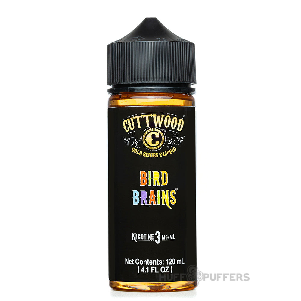 cuttwood bird brains 120ml e-juice bottle