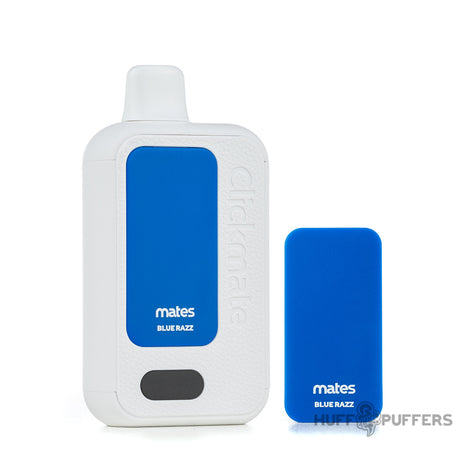 daze clickmate rechargeable device blue razz with extra mate pod