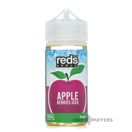daze reds apple berries iced 100ml e-juice bottle