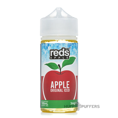 daze reds apple original iced 100ml e-juice bottle