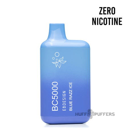 eb design bc5000 zero nicotine disposable vape blue razz ice