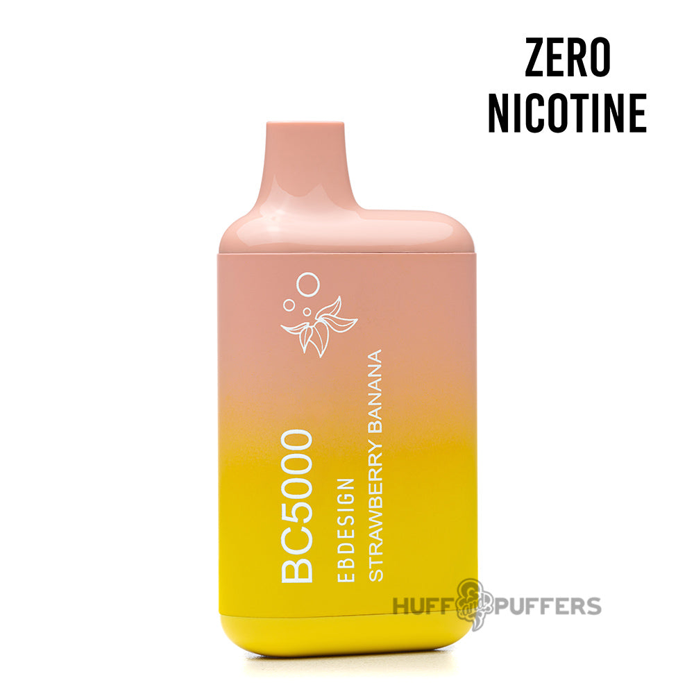 eb design bc5000 zero nicotine disposable vape strawberry banana