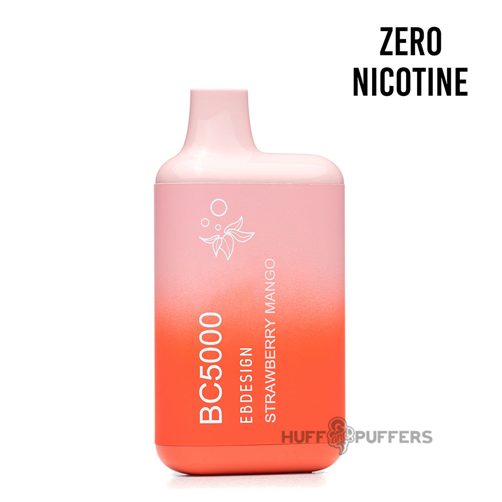eb design bc5000 zero nicotine disposable vape strawberry mango