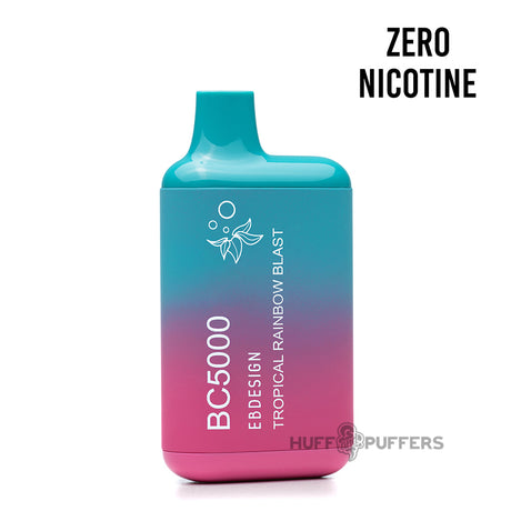 eb design bc5000 zero nicotine disposable vape tropical rainbow blast