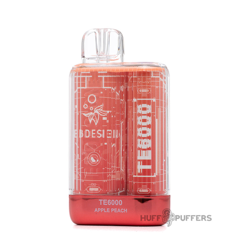 eb design te6000 disposable vape apple peach