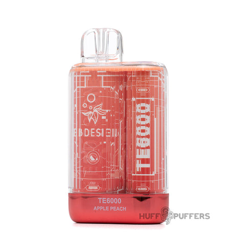 eb design te6000 disposable vape apple peach