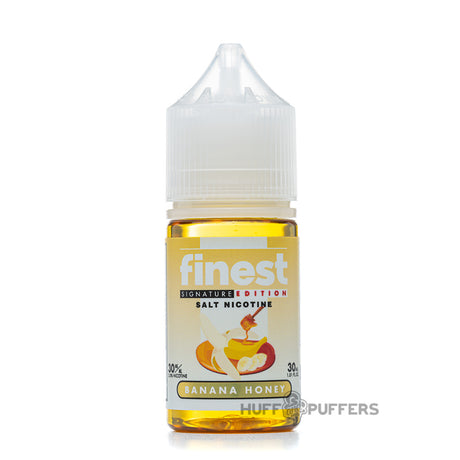 finest signature edition salt nicotine banana honey 30ml e-juice bottle