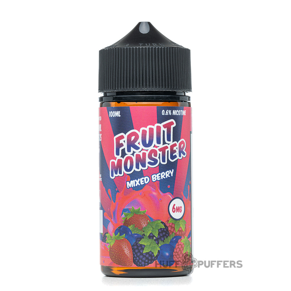 fruit monster mixed berry 100ml e-juice bottle
