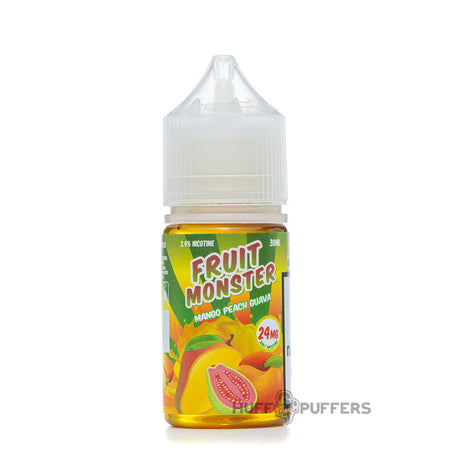 fruit monster salt mango peach guava 30ml e-juice bottle