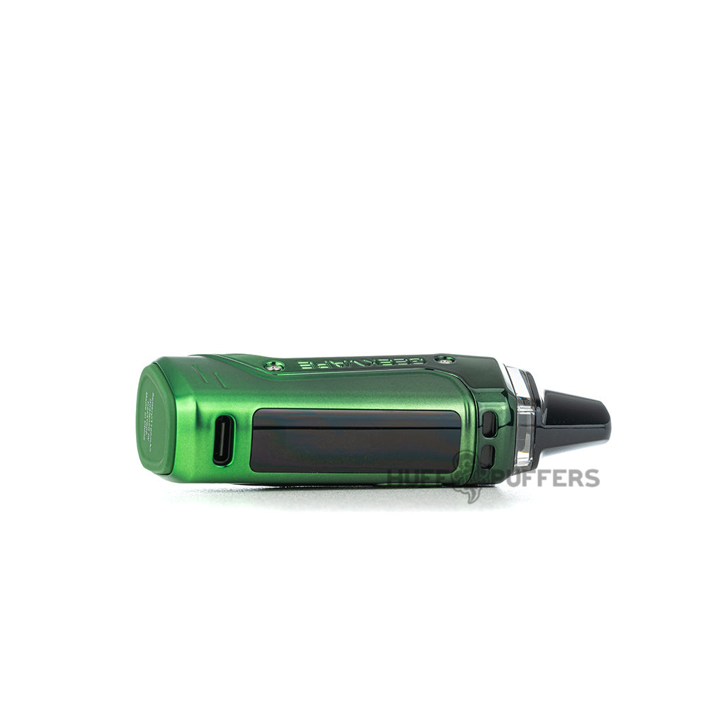 geekvape an 2 pod system (aegis nano 2) jungle green laying down front view