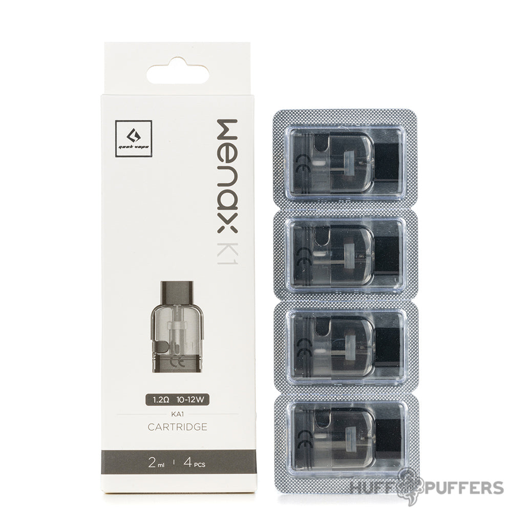 geekvape wenax k1 pods 1.2 ohm 4 pack with box