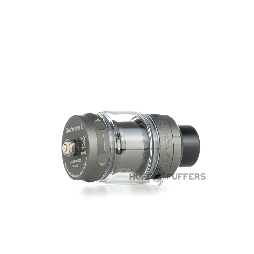 geekvape z zeus tank laying down bottom view