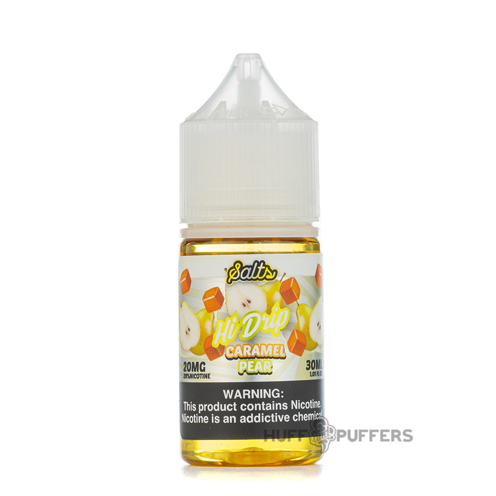 hi drip salts caramel pear 30ml e-juice bottle