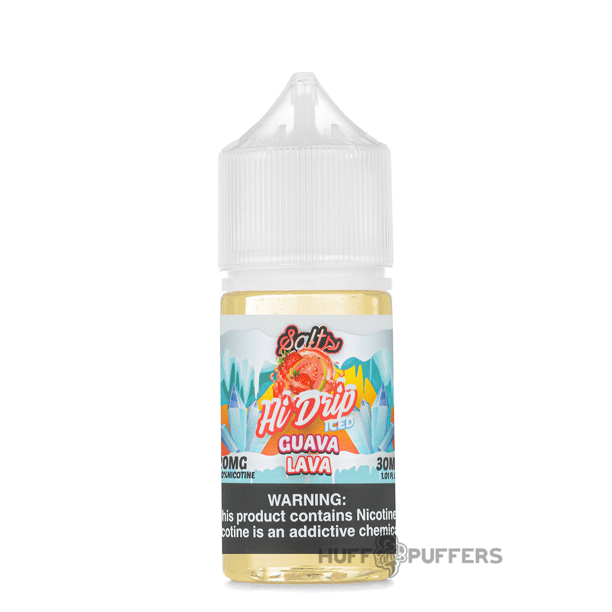 Iced Guava Lava Salt Nicotine E-Juice | Hi-Drip 30mL Iced Guava Lava Salt Nicotine E-Juice | Hi-Drip 30mL