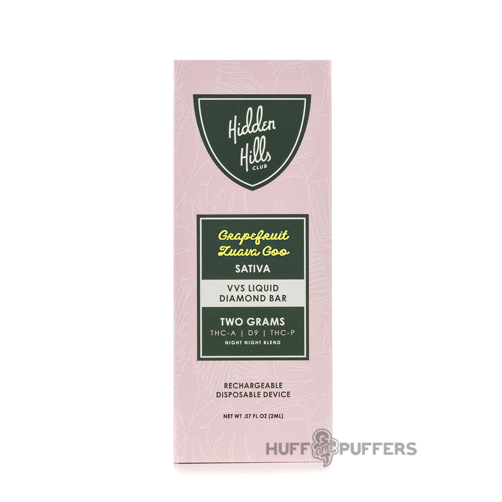 hidden hills club disposable device grapefruit guava goo