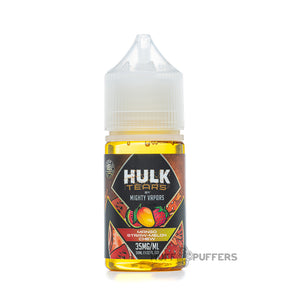 mighty vapors hulk tears salt mango straw-melon chew 30ml e-juice bottle