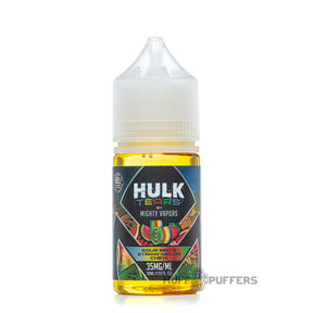 mighty vapors hulk tears salt sour belts straw-melon chew 30ml e-juice bottle