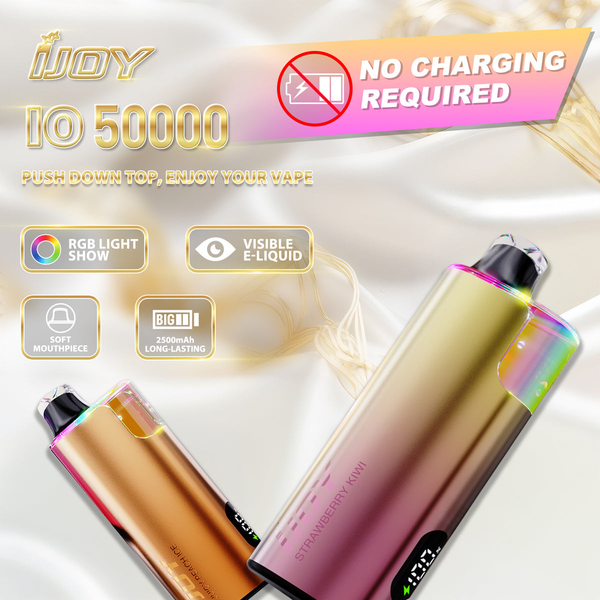 iJoy IO50000 Disposable Vape features