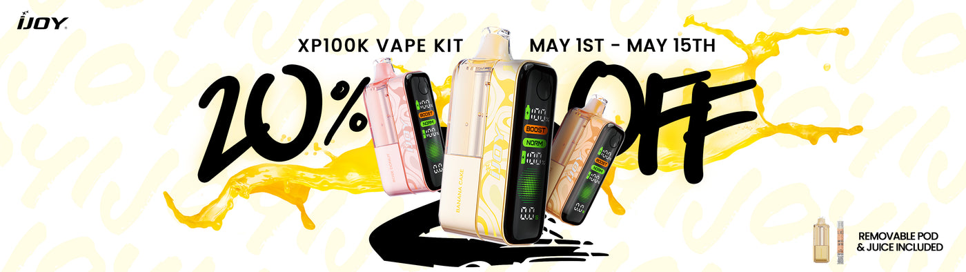 iJoy XP 100K Disposable Vape Kit Sale desktop banner