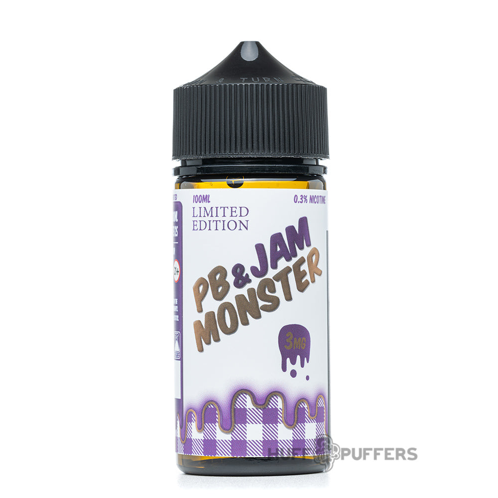 pb & jam monster grape 100ml e-juice bottle