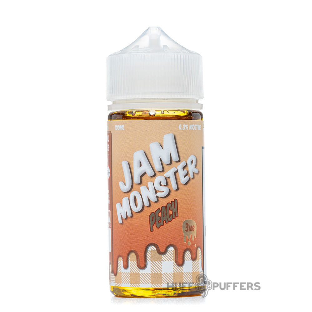 jam monster peach 100ml e-juice bottle