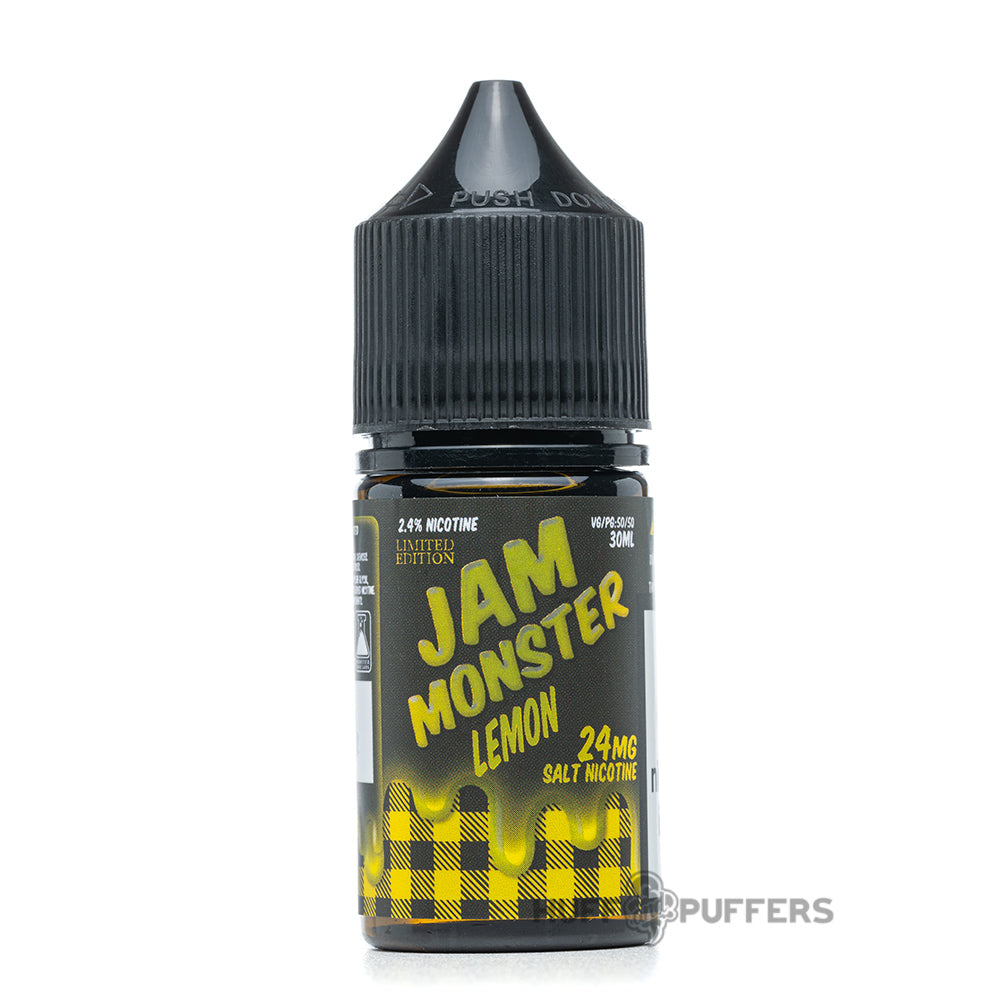jam monster salt lemon 30ml e-juice bottle