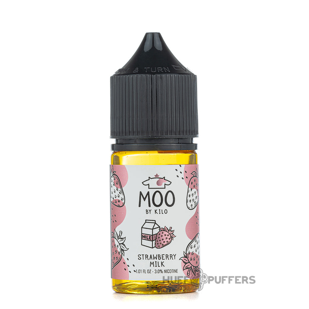 moo by kilo e liquids strawberry milk 30ml salt nicotine bottle