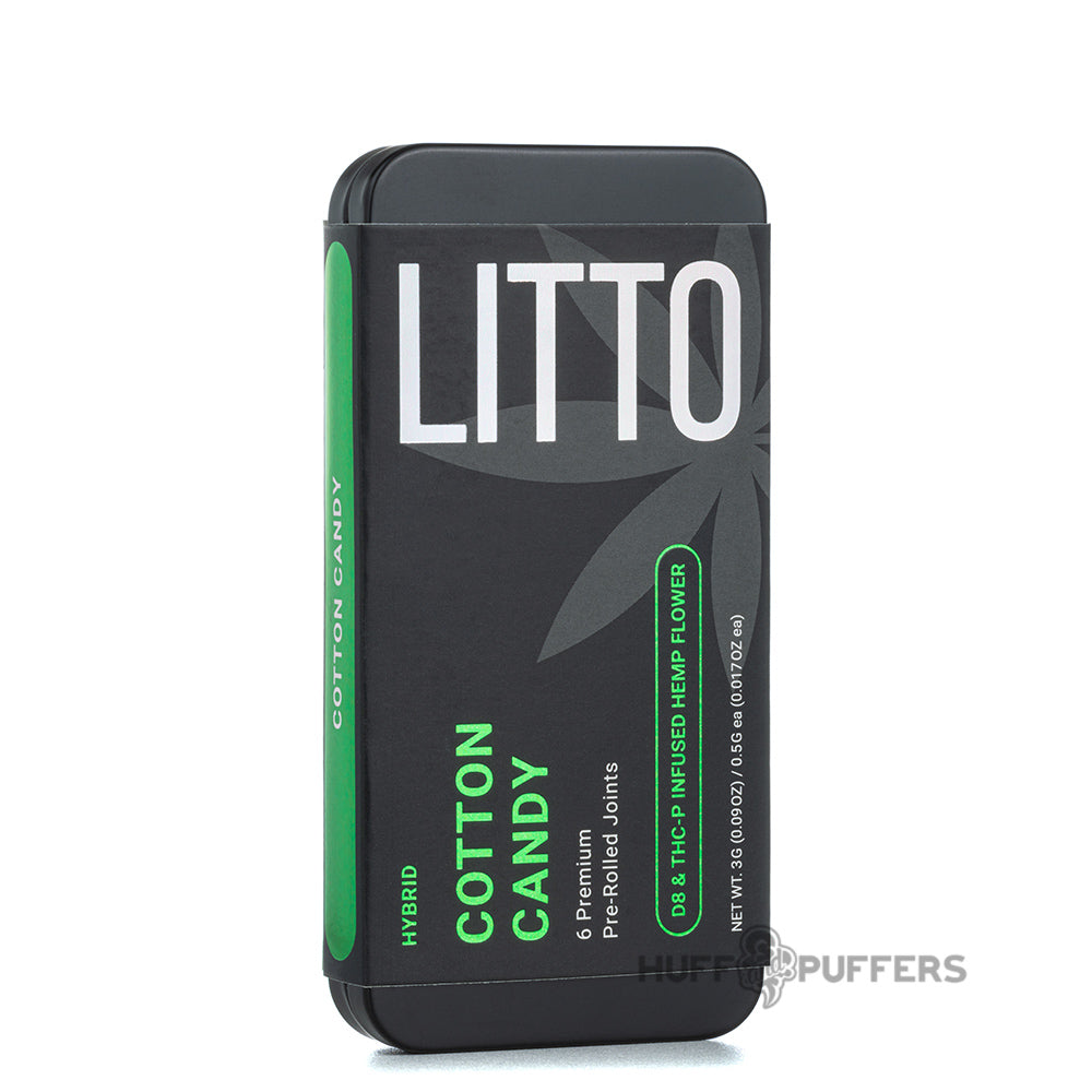 littoe 6 premium pre-rolled joints cotton candy