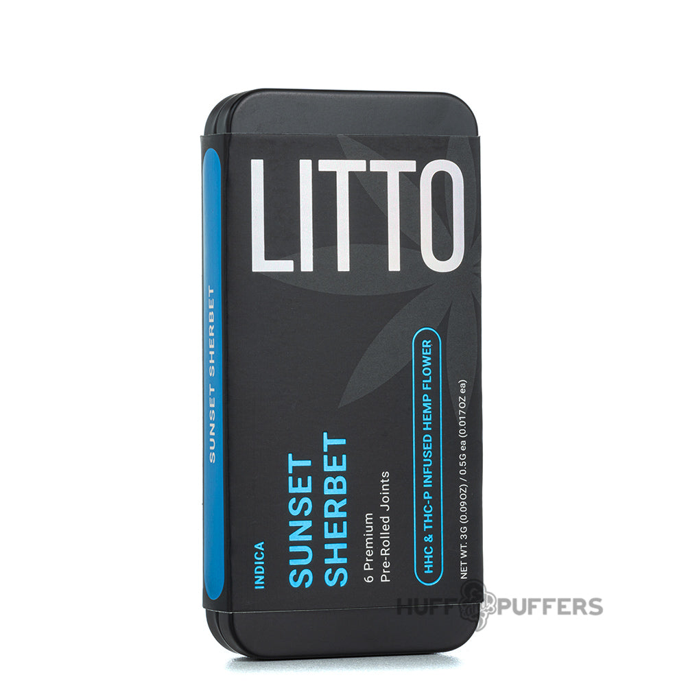 littoe 6 premium pre-rolled joints sunset sherbet