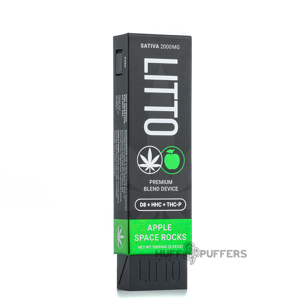 litto disposable device d8 + hhc + thc-p apple space rocks