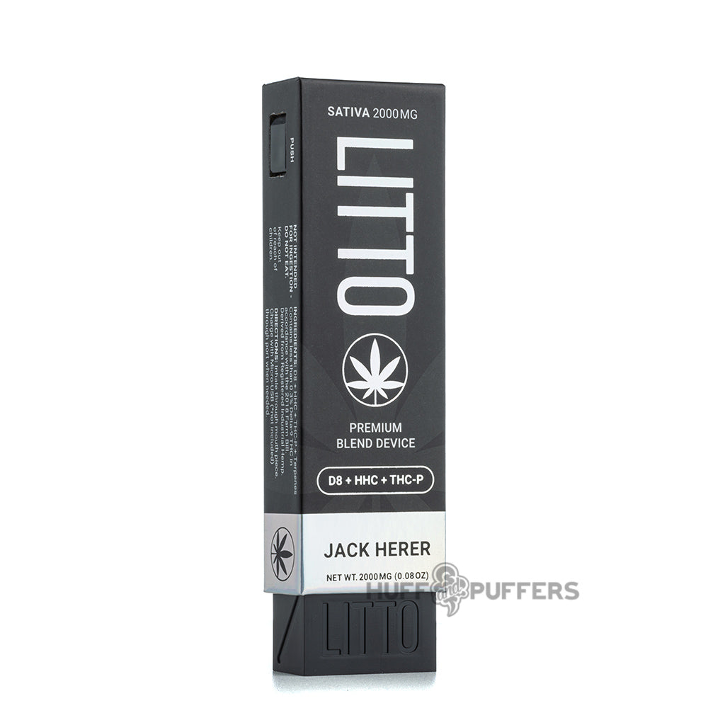 litto disposable device d8 + hhc + thc-p jack herer