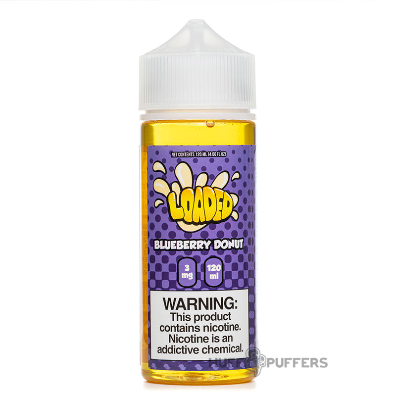 loaded blueberry donut 120ml e-juice bottle