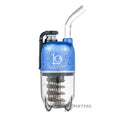 blue black spatter lookah dragon egg dab rig