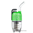 green black spatter lookah dragon egg dab rig