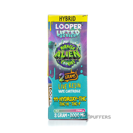 looper lifted series 2g cartridge miracle alien cookies packaging